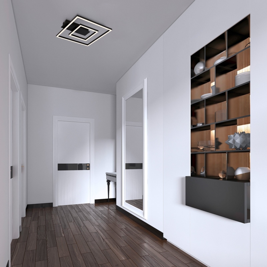 Briloner - Φωτιστικό οροφής LED FRAME LED/22W/230V 3000K 30x32 cm μαύρο