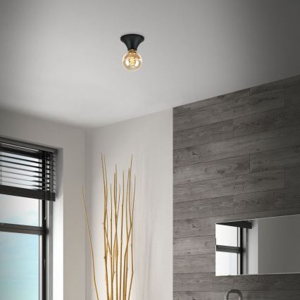 Briloner - Φωτιστικό οροφής για μπάνιο 1xE27/10W/230V IP44 μαύρο