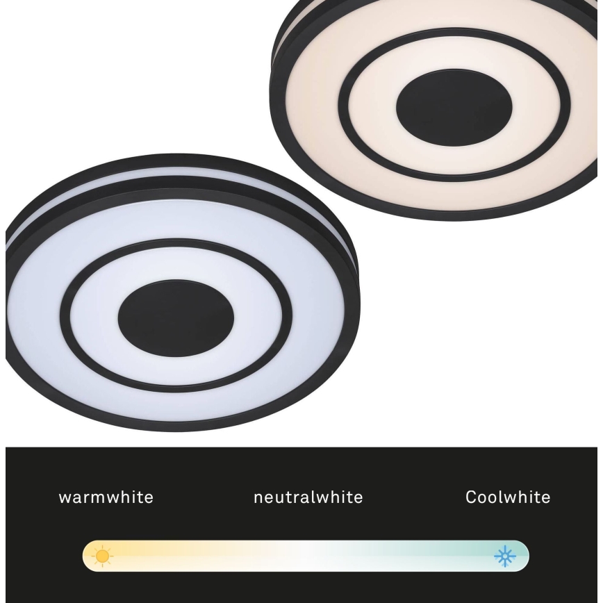 Briloner - LED Dimmable φωτιστικό οροφής RIPPLE LED/24W/230V 3000-6500K + τηλεχειριστήριο