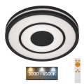 Briloner - LED Dimmable φωτιστικό οροφής RIPPLE LED/24W/230V 3000-6500K + τηλεχειριστήριο