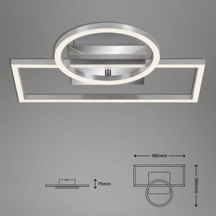 Briloner - LED Dimmable φωτιστικό οροφής FRAMES LED/19W/230V