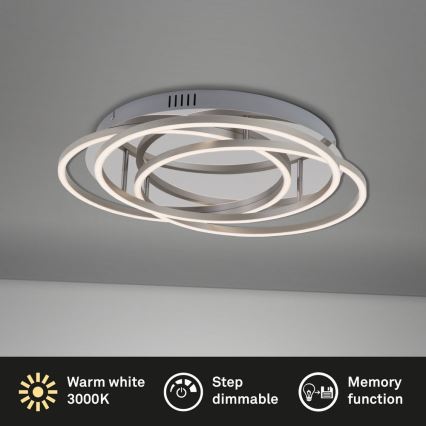 Briloner - LED Dimmable φωτιστικό οροφής FRAMES LED/60W/230V γυαλιστερό χρώμιο