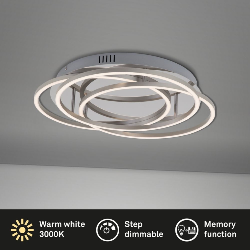 Briloner - LED Dimmable φωτιστικό οροφής FRAMES LED/60W/230V γυαλιστερό χρώμιο