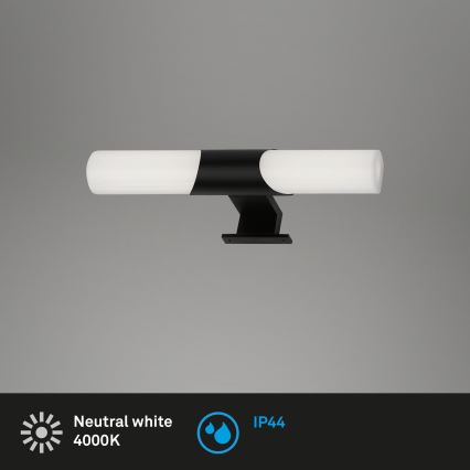 Briloner - LED Φωτιστικό καθρέφτη μπάνιου LED/7W/230V 4000K IP44 32 cm μαύρο