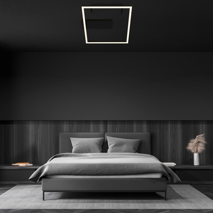 Briloner - LED φωτιστικό οροφής FRAME LED/14W/230V 3000K 30x32 cm μαύρο