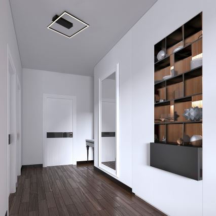 Briloner - LED φωτιστικό οροφής FRAME LED/14W/230V 3000K 30x32 cm μαύρο