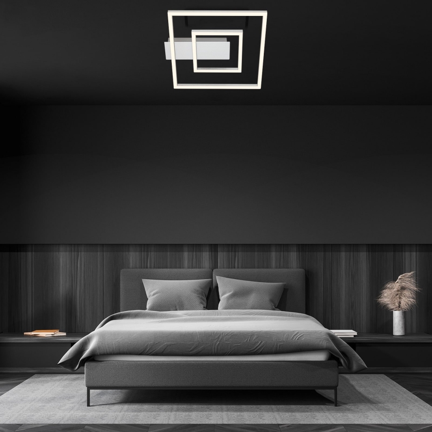 Briloner - LED φωτιστικό οροφής FRAME LED/22W/230V 3000K 30x32 cm ματ χρώμιο