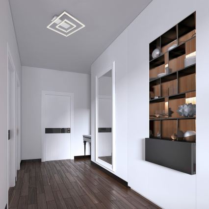 Briloner - LED φωτιστικό οροφής FRAME LED/22W/230V 3000K 30x32 cm ματ χρώμιο