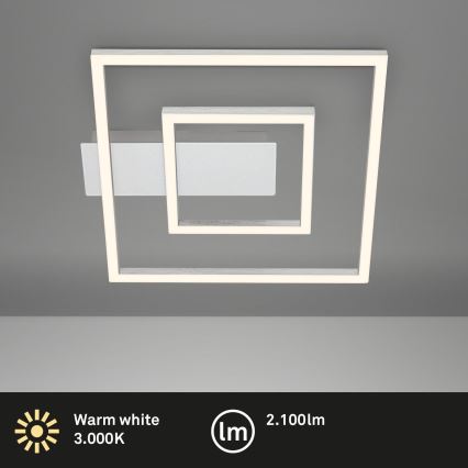 Briloner - LED φωτιστικό οροφής FRAME LED/22W/230V 3000K 30x32 cm ματ χρώμιο