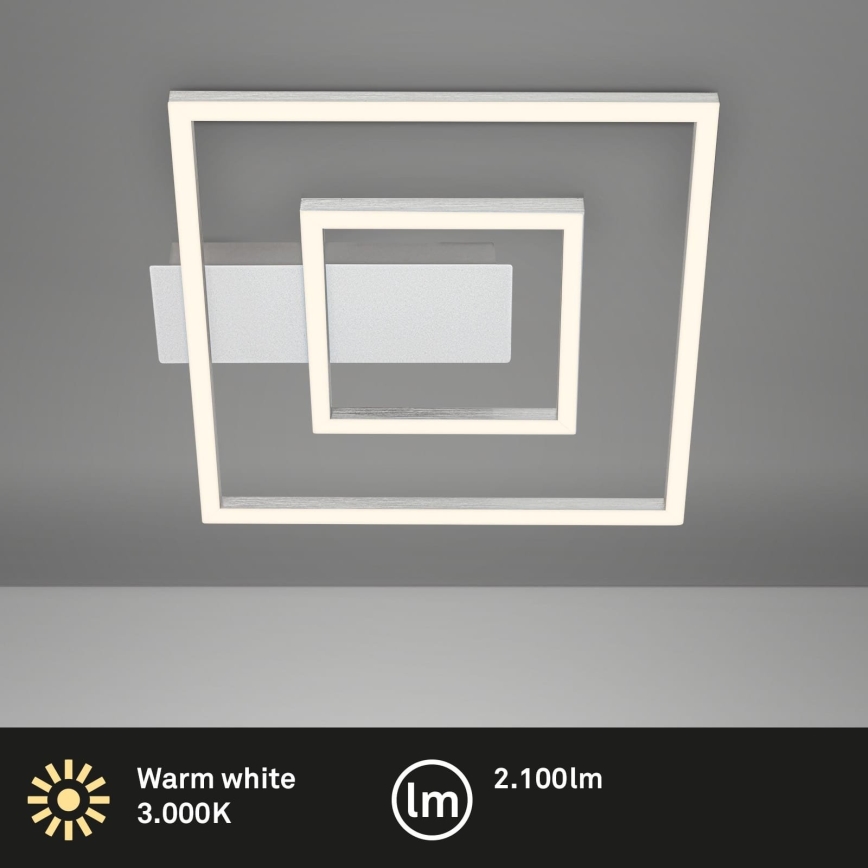 Briloner - LED φωτιστικό οροφής FRAME LED/22W/230V 3000K 30x32 cm ματ χρώμιο