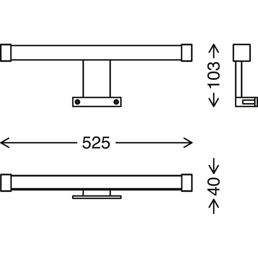 Briloner - LED Φωτιστικό μπάνιου για καθρέφτη SPLASH LED/10W/230V IP44