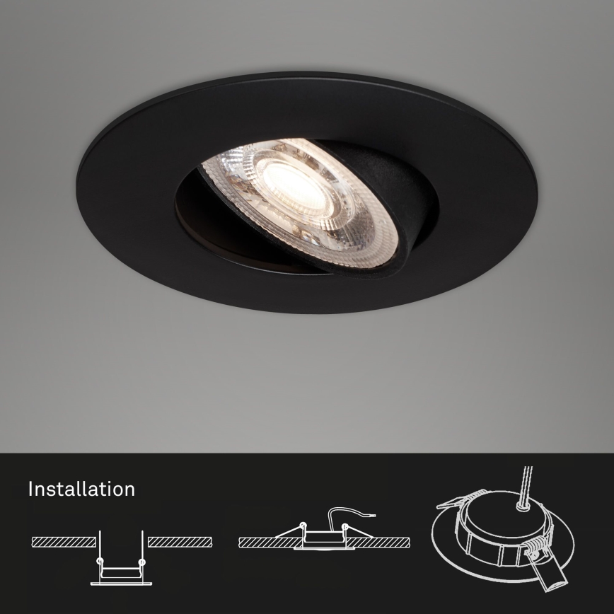 Briloner - ΣΕΤ 3x Κρεμαστό φωτιστικό οροφής μπάνιου LED LED/4,9W/230V IP23