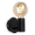 Briloner - Επιτοίχιο φωτιστικό μπάνιου 1xE27/10W/230V IP44 μαύρο
