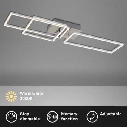 Briloner -  Πλαφονιέρα οροφής ντιμαριζόμενη LED FRAME LED/44W/230V