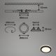 Briloner - ΣΕΤ 3x Κρεμαστό φωτιστικό οροφής μπάνιου LED LED/3W/230V IP44