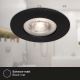 Briloner - ΣΕΤ 3x Κρεμαστό φωτιστικό οροφής μπάνιου LED LED/4,9W/230V IP44 μαύρο