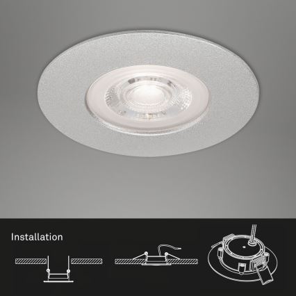 Briloner - ΣΕΤ 3x Φωτιστικό μπάνιου dimming LED LED/4,9W/230V IP44