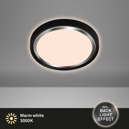 Briloner - Φωτιστικό οροφής LED KAHIKO LED/15W/230V μαύρο