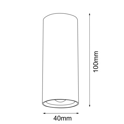 Brosline - Σποτ φωτιστικό 1xGU10/4W/230V μαύρο