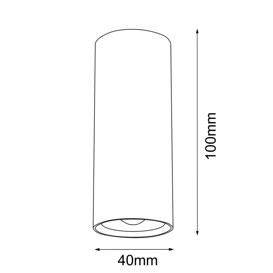 Brosline - Σποτ φωτιστικό 1xGU10/4W/230V μαύρο