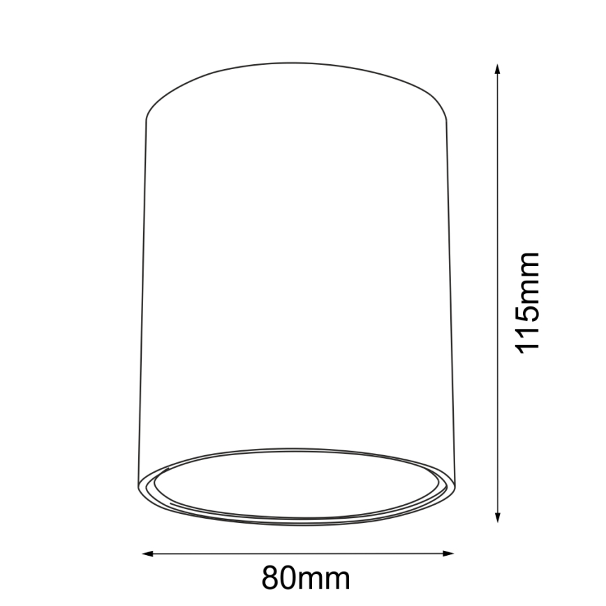 Brosline - Φωτιστικό σποτ 1xGU10/10W/230V μαύρο