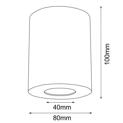 Brosline - Σποτ μπάνιου 1xGU10/10W/230V IP44 λευκό