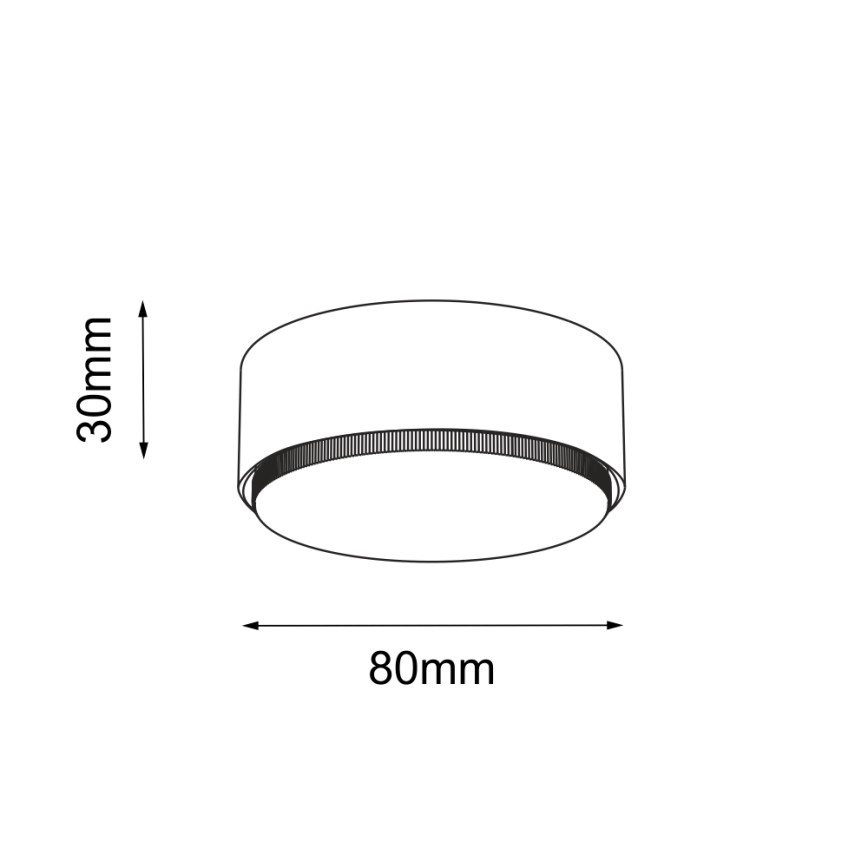 Brosline - Φωτιστικό σποτ 1xGX53/9W/230V λευκό