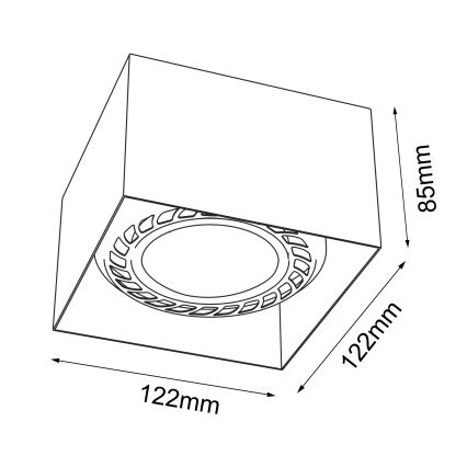 Brosline - Φωτιστικό σποτ 1xGU10/18W/230V μαύρο