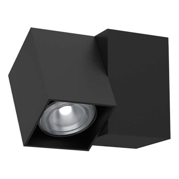 Brosline - Επιτοίχιο φωτιστικό σποτ 1xGU10/10W/230V μαύρο