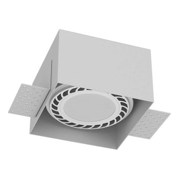 Brosline - Εντοιχισμένο φωτιστικό οροφής 1xGU10/18W/230V λευκό