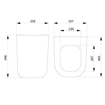 Bruckner - Καπάκι λεκάνης SoftClose WALTER SLIM λευκό