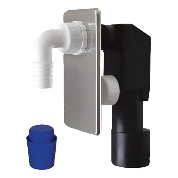 Bruckner - Σιφώνι πλυντηρίουεντοιχισμού DN40/50 polished ανοξείδωτο ατσάλι