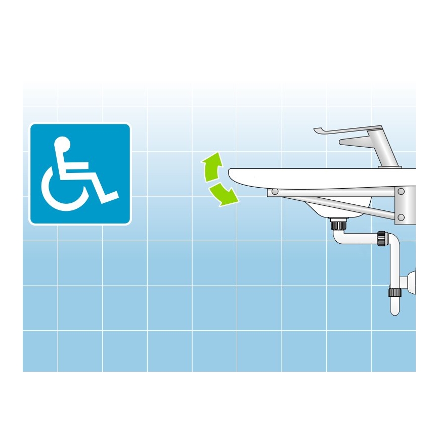 Bruckner - Σιφώνι νιπτήρος DN32 λευκό