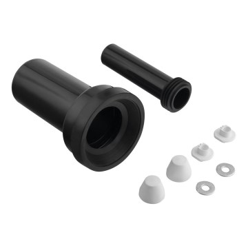 Bruckner - Σετ σύνδεσης κρεμαστής λεκάνης 25 cm μαύρο