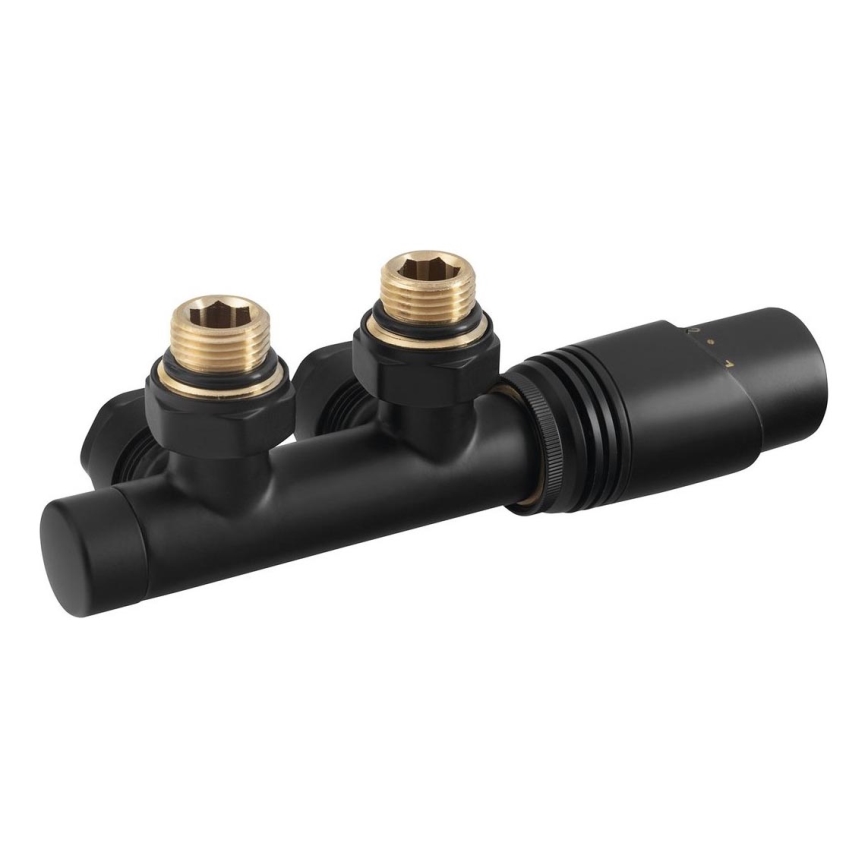 Bruckner - Σετ θερμοστατικοί διακόπτες  για κεντρική σύνδεση WICHER ματ μαύρο