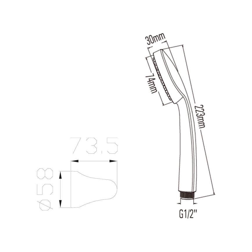 Bruckner - Σετ μπάνιου γυαλιστερό χρώμιο