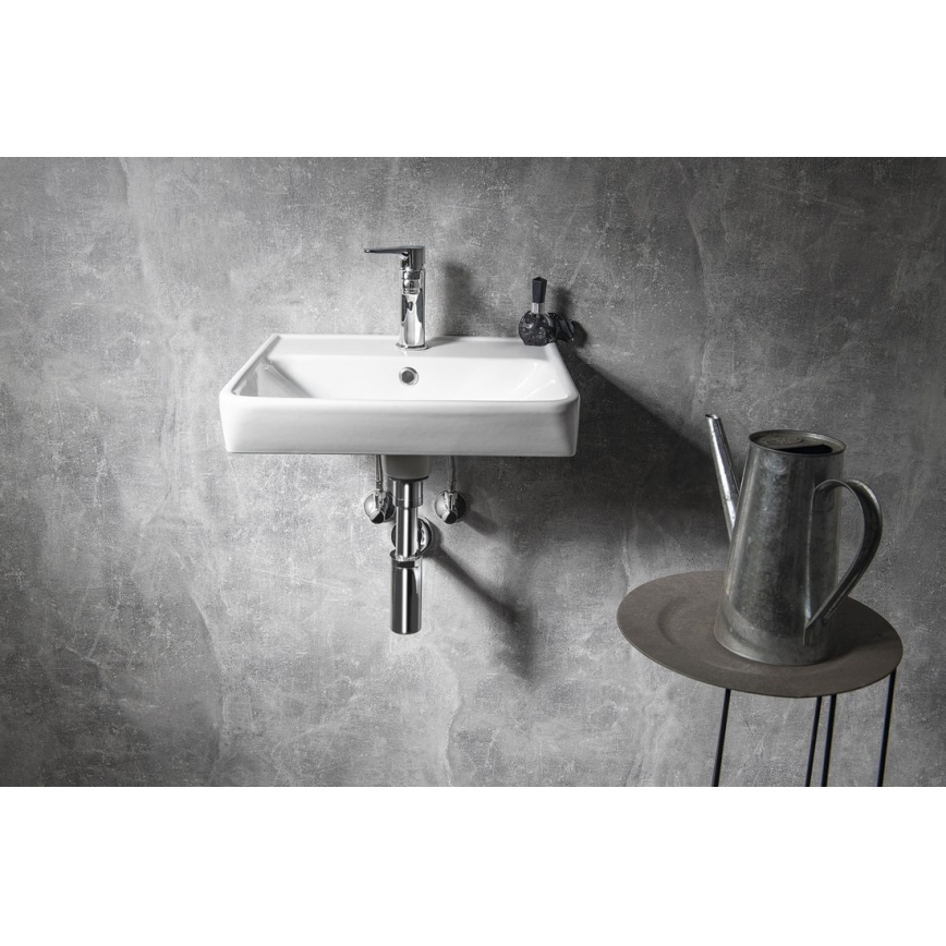 Bruckner - Εντοιχιζόμενο νιπτήρα NEON 45x41,5 εκ. κεραμικό/λευκό