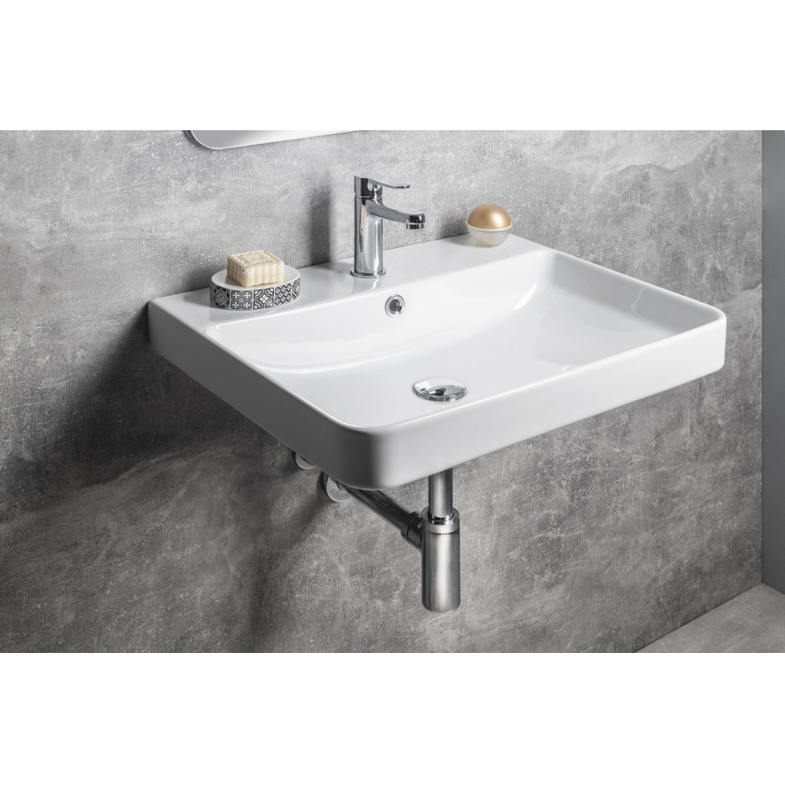 Bruckner - Εντοιχιζόμενο νιπτήρας NERON 60x48 εκ. λευκός