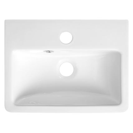 Bruckner - Βαλβίδα νιπτήρος NOAM 37,5x28 cm κεραμικός/λευκό