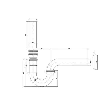 Bruckner - Μπαταρία νιπτήρος DN32 γυαλιστερό χρώμιο