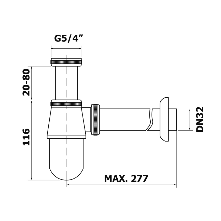 Bruckner - Μπαταρία νιπτήρος χαμηλό DN32 γυαλιστερό χρώμιο