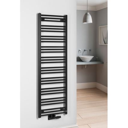 Bruckner - Μπάνιου πετσετοκρεμάστρα ALBRECHT 657W/230V 50x157 cm ματ μαύρο