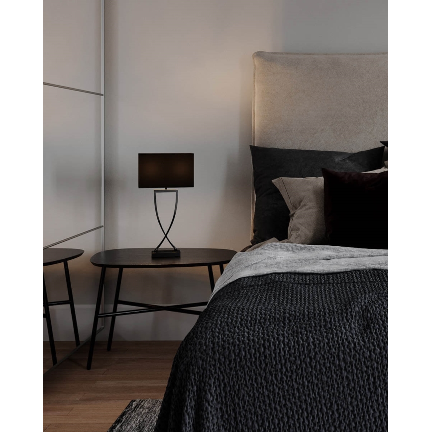 ByRydens - Επιτραπέζιο φωτιστικό OMEGA 1xE27/5W/230V μαύρο