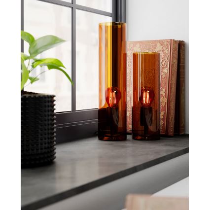 ByRydens - Επιτραπέζιο φωτιστικό FLAKE 1xE27/5W/230V καφέ/καπνιστό