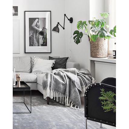 ByRydens - Dimmable φωτιστικό τοίχου BAZAAR 1xE27/5W/230V μαύρο