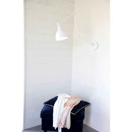 ByRydens - Dimmable φωτιστικό τοίχου BAZAAR 1xE27/5W/230V λευκό