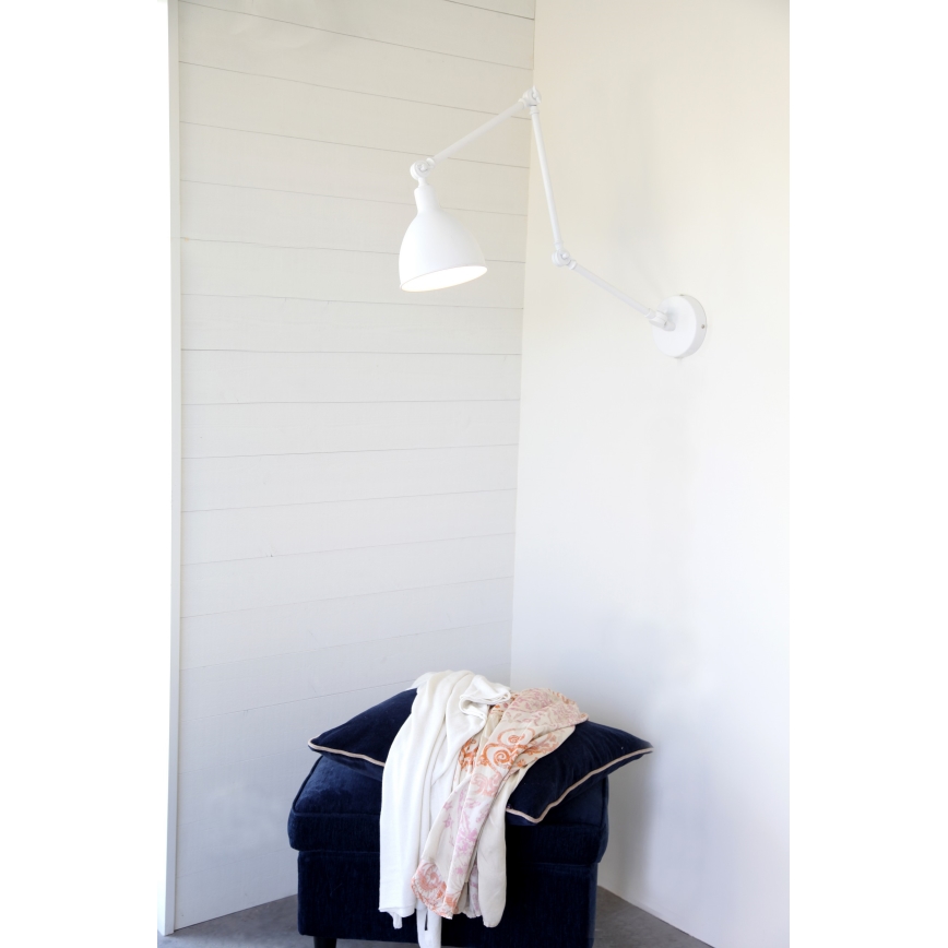 ByRydens - Dimmable φωτιστικό τοίχου BAZAAR 1xE27/5W/230V λευκό