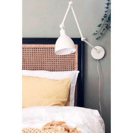 ByRydens - Dimmable φωτιστικό τοίχου BAZAAR 1xE27/5W/230V λευκό