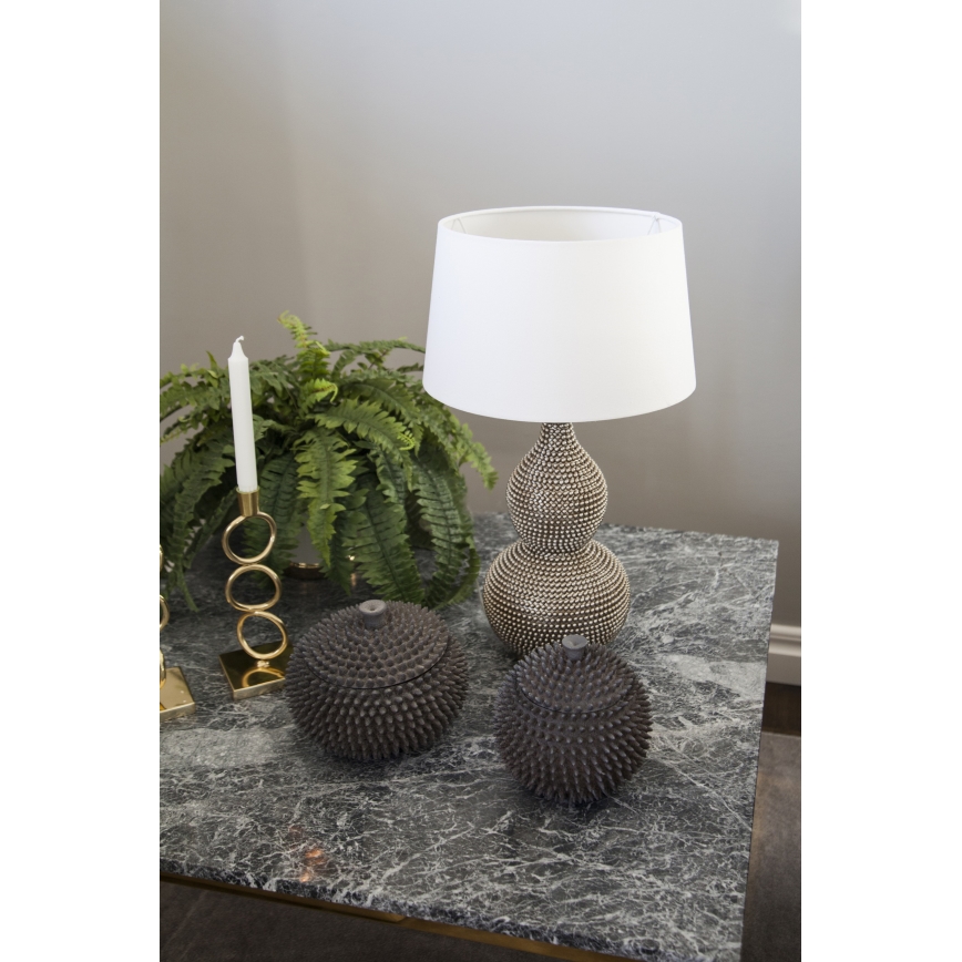 ByRydens - Επιτραπέζιο φωτιστικό LOFTY 1xE27/5W/230V λευκό/ασημί