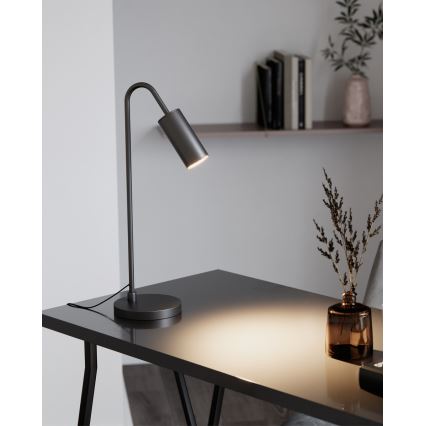 ByRydens - Επιτραπέζιο φωτιστικό CURVE 1xGU10/7W/230V μαύρο